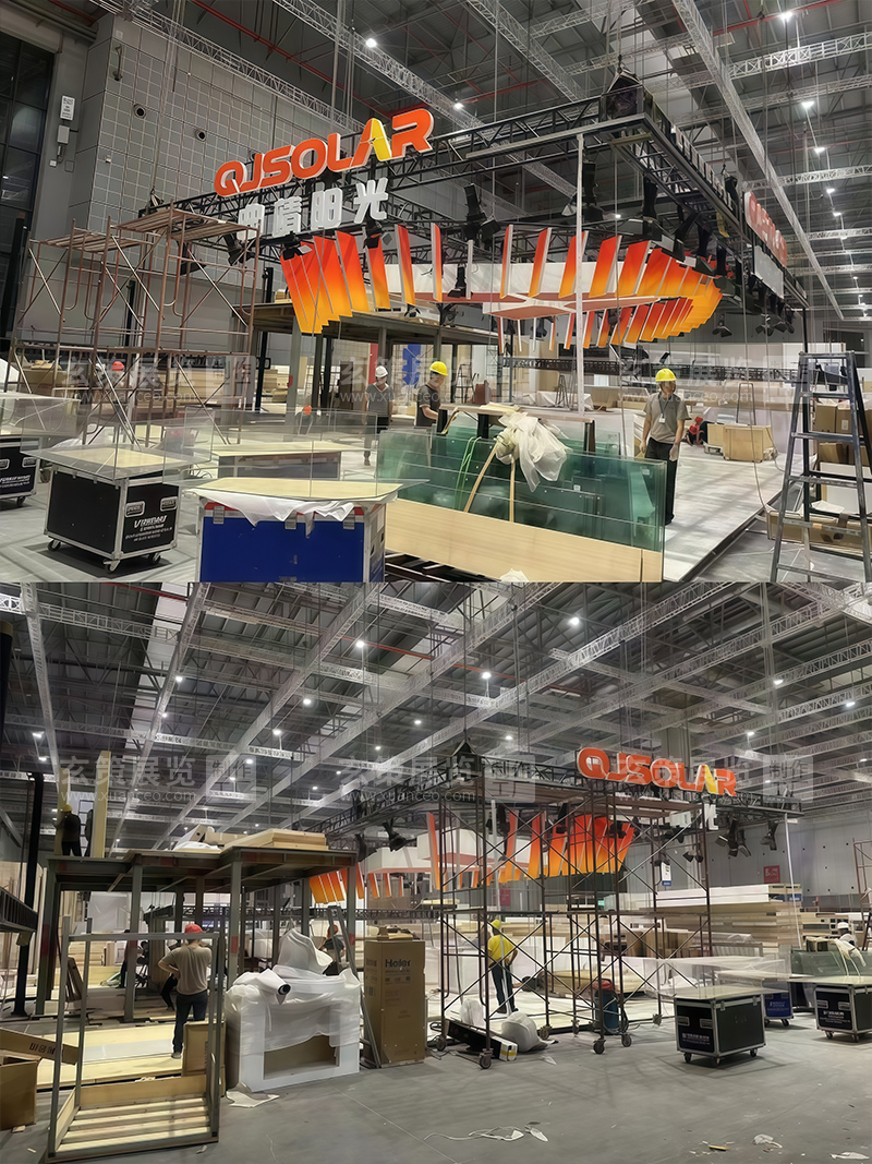 SNEC光伏展-曲靖陽光展台進館搭建
